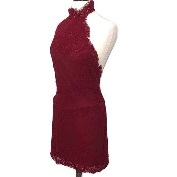 Free People Harper Lace Halter Minidress Medium NWT - Picture 4 of 11